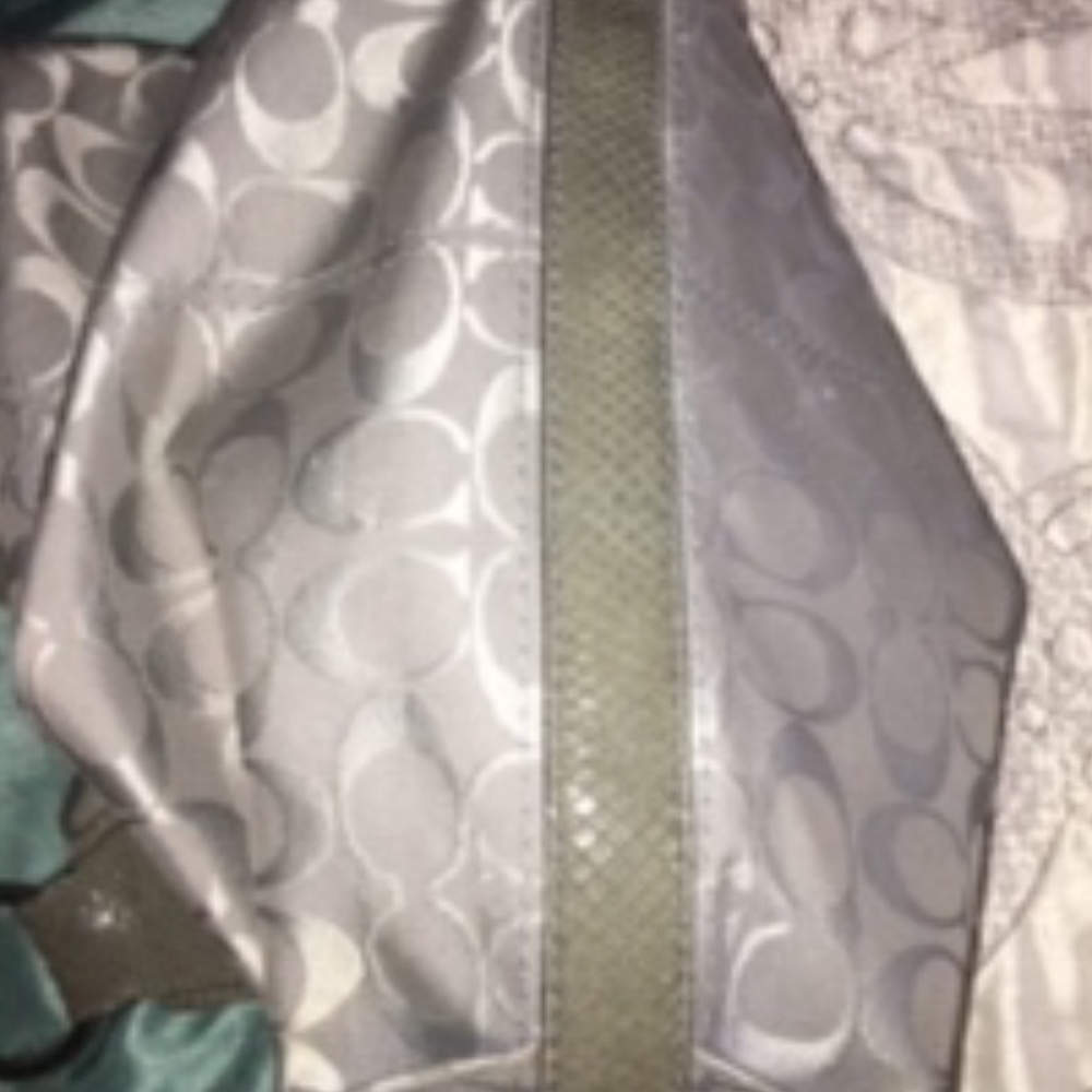 Authentic Coach Signature Monogram/Leather Purse - Picture 5 of 5